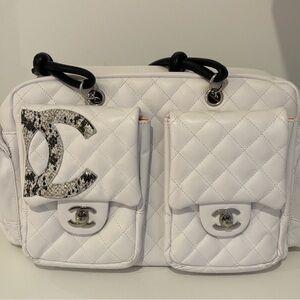 Chanel White Quilted Women's Bag